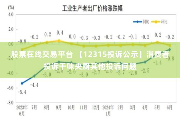 股票在线交易平台 【12315投诉公示】消费者投诉千味央厨其他投诉问题